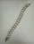 Vintage Sterling Silver Tri Tone “X” Kiss Chain Bracelet 6.5”