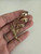 Vintage Sterling Gold Vermeil Garnet Tulip Brooch/Pin