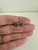 Vintage Sterling Silver Amethyst Marcasite Heart Stud Earrings