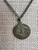 Vintage 1950's Surfer Surfboard Enamel Maltese Cross Medal Loved Necklace 24"