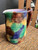 Vintage Majolica Style Art Pottery Pitcher Multicolor Mottled Glaze 4 1/4”