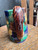Vintage Majolica Style Art Pottery Pitcher Multicolor Mottled Glaze 4 1/4”