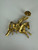 Vintage CoroCraft Sterling Gold Vermeil Persian Horseback Rider Brooch/Pin