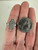 Antique Art Deco Sterling Silver Pave Paste Navette Ring 6.25