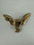 Vintage Sterling Silver Gilt American Eagle Crystal Brooch/Pin 2.25”