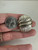 Vintage Sterling Two Tone Mexico Large Ribbed Oval Clip On Earrings