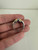 Vintage Sterling Gold Vermeil Two Tone CZ Pave Ring 7.75