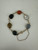 Vintage 12k Gold Filled Multi Gemstone Scarab Carved Bracelet