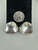 Vintage Sterling Silver Taxco Mexico Modernist Large Clip On Earrings