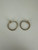 Vintage Gold Filled Serpentine Link Chain Hoop Earrings