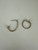 Vintage Gold Filled Serpentine Link Chain Hoop Earrings