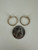 Vintage Gold Filled Serpentine Link Chain Hoop Earrings