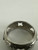 Antique Art Nouveau Sterling Silver Wide Band Heart Flower Ring 4.25
