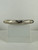 Vintage Sterling Light Gold Tone X Kisses Florentine Finish Bangle Bracelet 7.25”