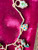Vintage Joan Rivers Enamel Hearts and Flowers 15 Charms Necklace w Case Necklace