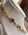Vintage Stunning Georgian Style Riviere Multi Stones Cernucci Necklace 19"