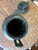 Antique Chinese Bronze Censer Fu Dog Finial Tripod Censer w/ Inlays