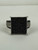 Vintage Sterling Silver Pave Black White Spinel Square Cocktail Ring 7.75