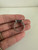 Vintage Sterling Silver Pave Black White Spinel Square Cocktail Ring 7.75