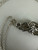 Vintage Sterling Silver CZ Flowing Curvy Ribbon Style Pendant Necklace 18”