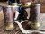 Vintage Optica 3x Opera Glasses Binoculars w/ Leather Case Mirror