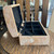 Vtg Maitland Smith Tessellated Marble Jewelry Box Wood w/ Black Felt Lining
