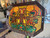 Vtg Mesoamerican Folkart Toleware Tray - Hand Painted - Mexico - Aztec - Mayan