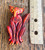 Antique Art Deco Bakelite Tested Carved Articulating Fox Pin Overdyed  3" H