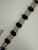 Vintage MCM 12k Gold Filled Oval Black Onyx Link Bracelet 7”