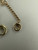 Vintage MCM 12k Gold Filled Oval Multi Stone Carved Scarab Bracelet 8”