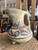 Antique Hand Painted Tripod Pottery Pitcher Pre-Columbian Style Ewer Folk Art