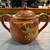 Antique Japanese Victora China Orange Dragonware Demitasse Tea Set for 6 - 15 Pc