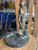 Antique German Metal Blacksmith Figural Desk Tray Marble Base c.1900-20s