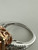 Vintage Sterling Silver Rose GP Two Tone Pink CZ Ring 6.75