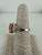 Vintage Sterling Silver Rose GP Two Tone Pink CZ Ring 6.75