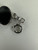 Vintage 12k White Gold Filled Oval Black Onyx Link Bracelet 7.5”