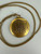 Antique Victorian Gold Filled Engraved Initial Locket Pendant Necklace 18”