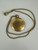Antique Victorian Gold Filled Engraved Initial Locket Pendant Necklace 18”