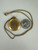 Antique Victorian Gold Filled Engraved Initial Locket Pendant Necklace 18”