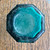 Antique Pair of Rumford Chemical Works Glass Bottles - Hexagonal Aqua Blue