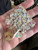 Vintage  Vendome Swarovski Crystal Bells AB New Old Stock Dangle Brooch Pin 2.75
