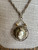 Vintage Gold Plated Ladies Cameo Watch Pendant Necklace Works!  Medana Wind Up 22