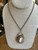Vintage Gold Plated Ladies Cameo Watch Pendant Necklace Works!  Medana Wind Up 22