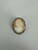 Antique Art Deco 800 Sterling Silver Cameo Marcasite Brooch/Pin Pendant 1”