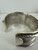 Vintage Israel Designer N.S. Bar-On Sterling Gold Vermeil Modernist Square Cuff Bracelet