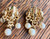 Vintage MCM Crown Trifari French Design Pearls Gold Necklace Earring Set 17"