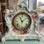 Antique Royal Bonn “La Lorne” Ansonia Bone China Mantel Clock Floral