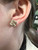 Vintage Sterling Silver Modernist Handmade Rose Post Stud Earrings