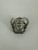 Vintage Sterling Silver Large Emerald Cut Light Green Amethyst Cocktail Ring 6.75
