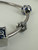 Vintage Sterling Silver Blue Enamel Charm Chest Gemstone Bracelet 8.25”
